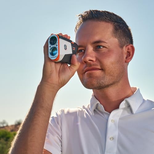 Bushnell Golf Tour V6 Shift Laser Rangefinder with Slope Switch, Visual Jolt Flag Locking, Magnetic Mount, 1300 Yard Range 6X Magnification