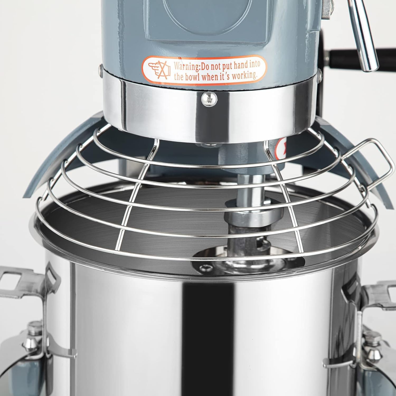 Commercial Food Mixer, 15Qt Commercial Dough Mixer, 600W Stainless Steel Bowl Heavy Duty Food Mixer with 3 Speeds Adjustable