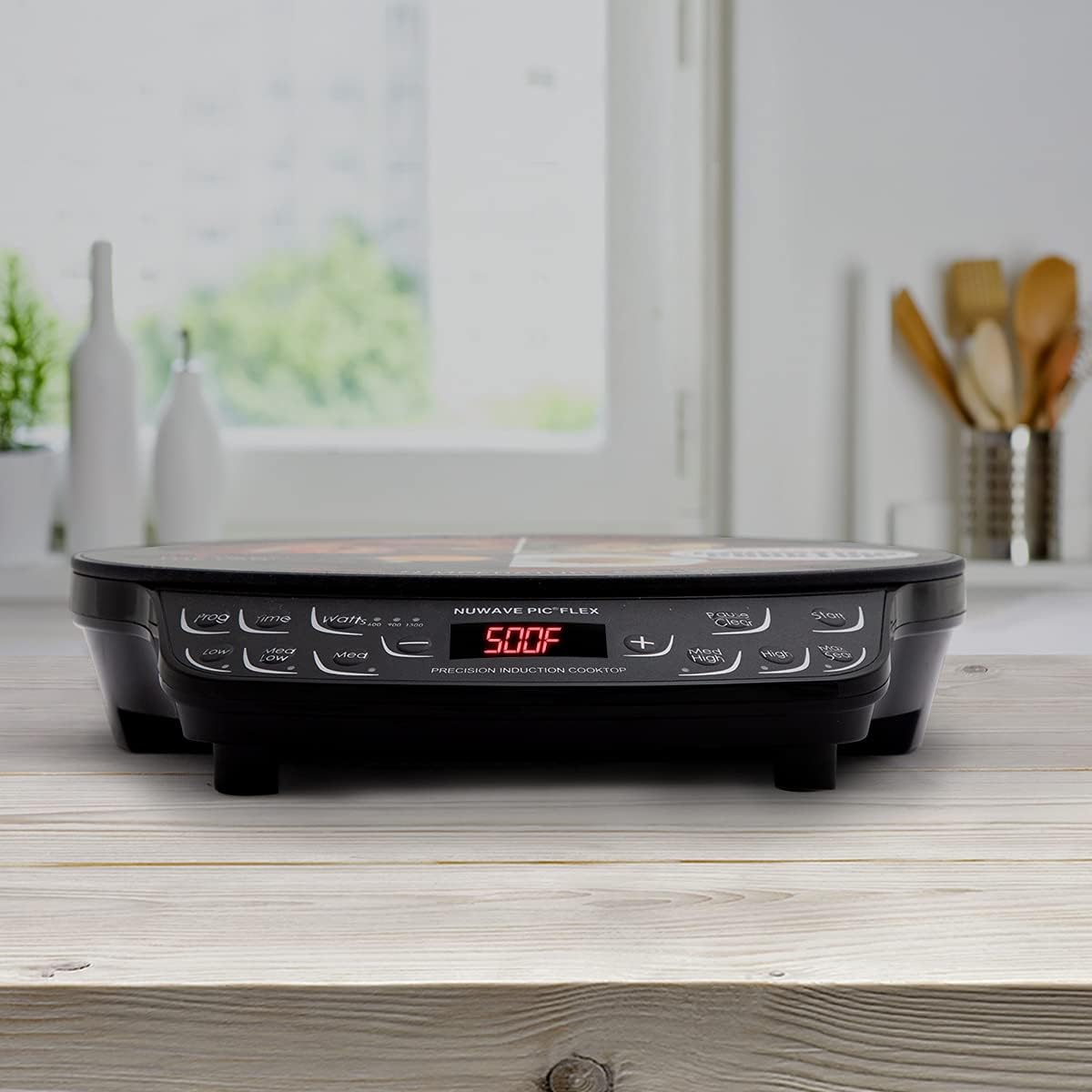 NUWAVE Flex Precision Induction Cooktop, Portable, Powerful with Large 6.5” Heating Coil