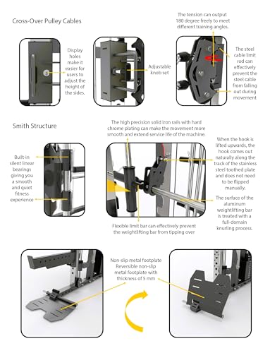 MiM USA Hercules EX Commercial All in One Gym Machine w/400 lb Weight Stack Jammer Arms Adj Bench Leg Press Leg Extension Arm Curl LAT Seat Complete