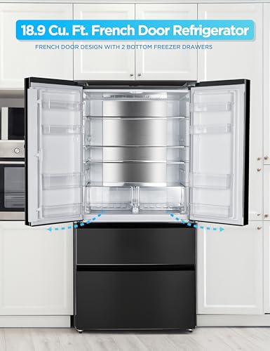 Commercial Cool 11.1 Cu. Ft. Convertible Freezer Refrigerator, Upright Fridge with Glass Shelves, Reversible Door, ENERGY STAR rated, Auto Defrost