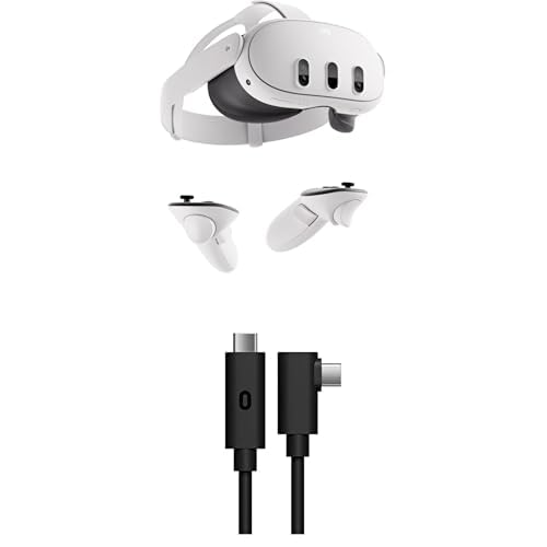 Bundle of Meta Quest 3 512GB&mdash; Breakthrough Mixed Reality &mdash; Powerful Performance (Renewed Premium) + Meta Quest Link Cable