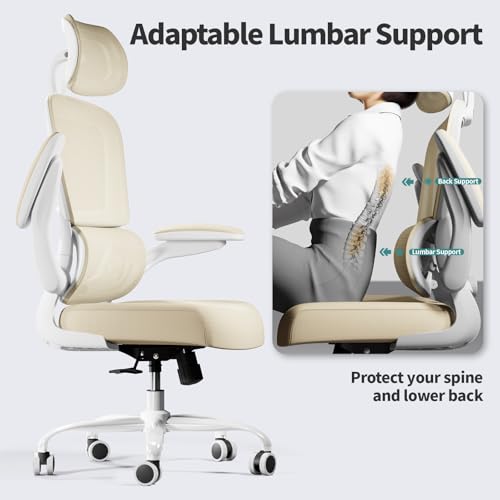 TRALT Office Chair Ergonomic Desk Chair, 330 LBS Home Mesh Office Desk Chairs with Wheels, Comfortable Gaming Chair