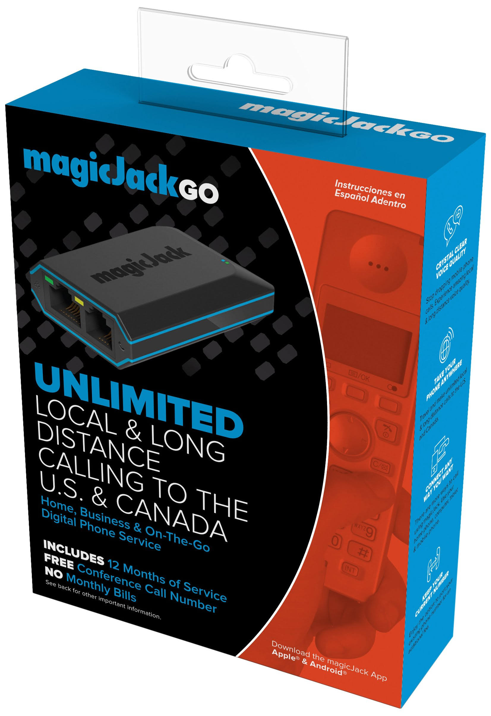 Magicjack Go 2017 Version Digital Phone Service - Megean