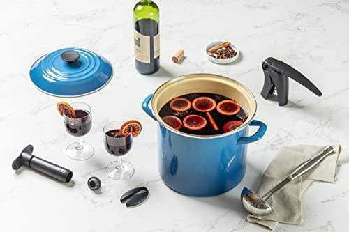 Le Creuset Enamel on Steel Stockpot, 10 qt., Olive