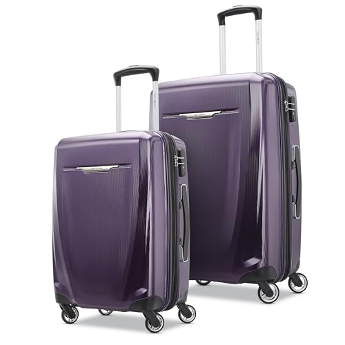 Samsonite Winfield 3 DLX Hardside Expandable Luggage with Spinners, Silver, Carry-On 20-Inch