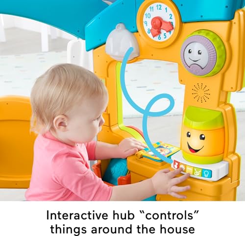 Fisher-Price Baby & Toddler Toy Laugh & Learn Smart Learning Home Playhouse with Lights Sounds & Activities for Infants Ages 6+ Months