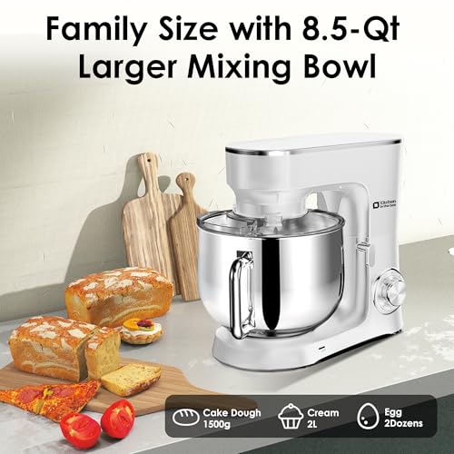 Kitchen in the Box Stand Mixer, 900W 8.5 QT Kitchen Electric Mixer, 10-Speed Large Capacity Tilt-head Food Mixer with Dough Hook, Wire Whip