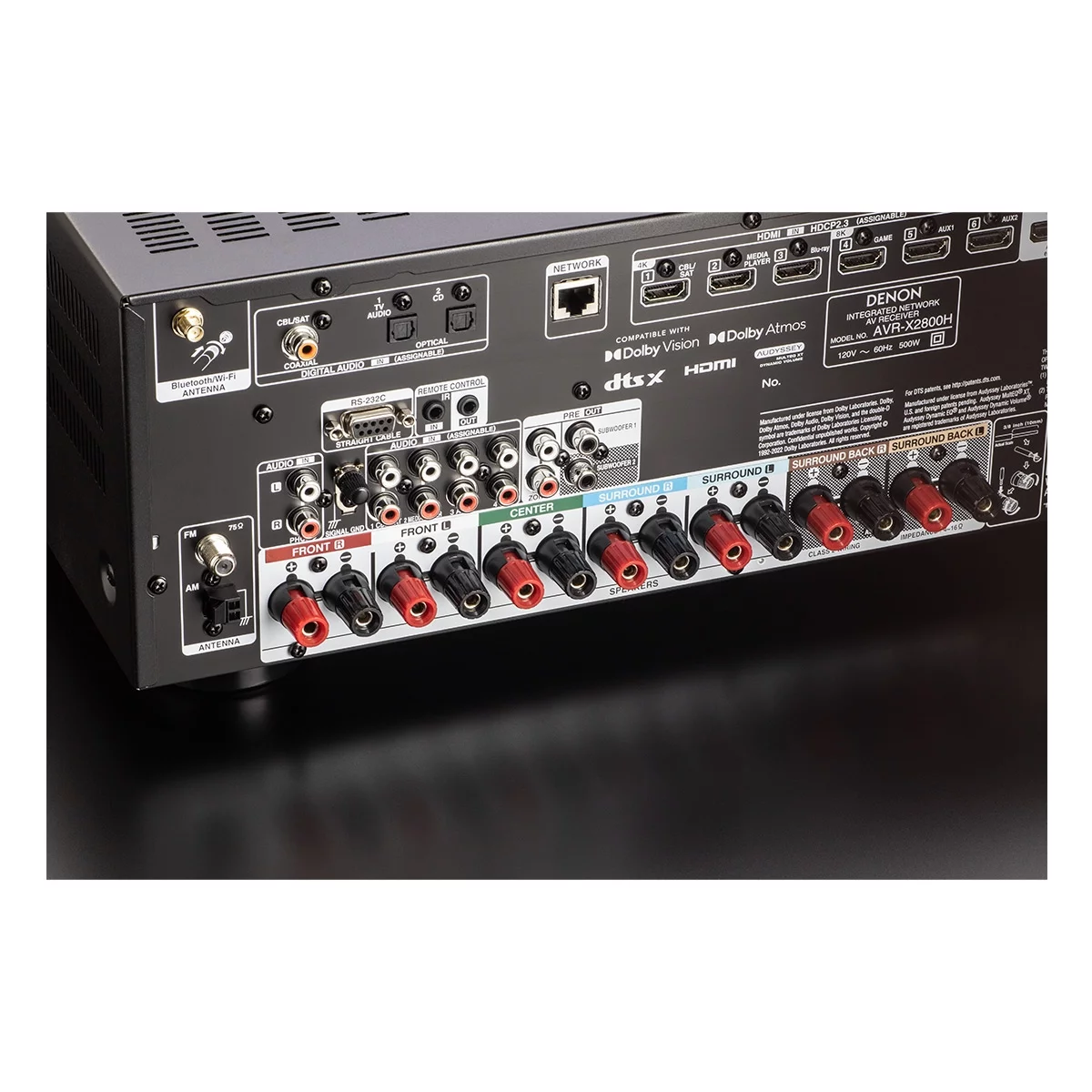 Denon AVR-X2800H 7.2 Channel 8K Home Theater Receiver with Dolby Atmos/DTS:X and HEOS Built-In - Radiant Selections