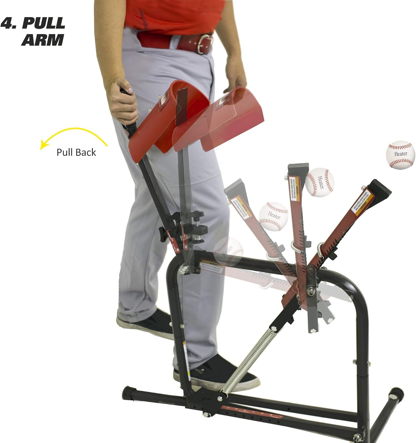 Heater SPORTS Perfect Pitch 50 MPH Baseball & Softball Pitching Machine for Kids, Teens, Adults, Pitch League, and Coach Pitch - PP149
