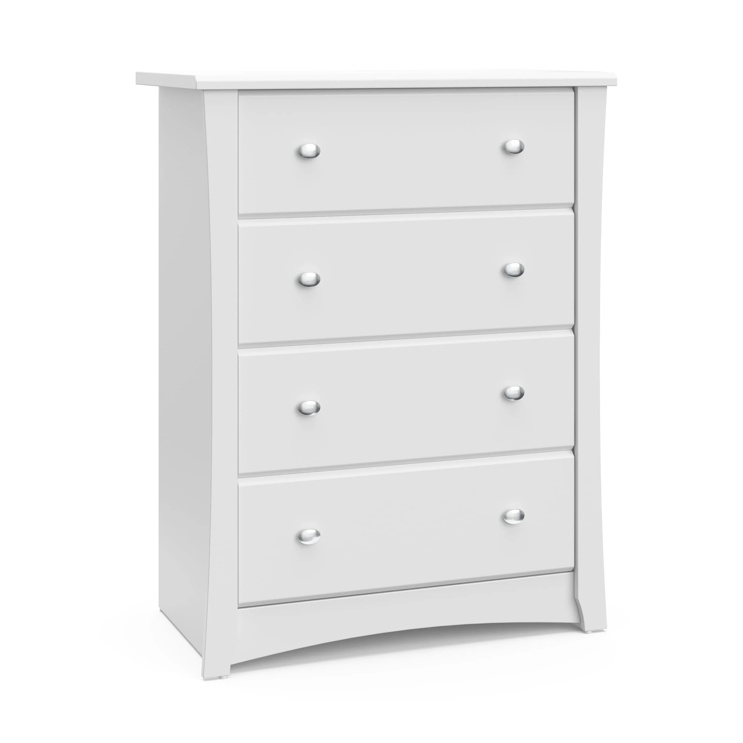 Storkcraft Crescent 4 Drawer Kids Dresser White