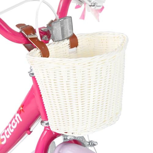 JOYSTAR Unicorn Kids Bike for Girls Ages 2-9 Years Old, 12 14 16 18 Inch Kids Bike with Training Wheels, Doll Seat, Streamers and Basket