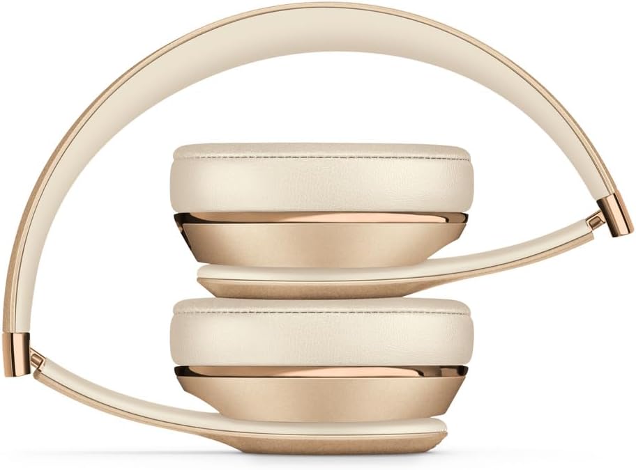 Beats Solo3 Wireless On-Ear Headphones - Gold (2024 Model) (Renewed)