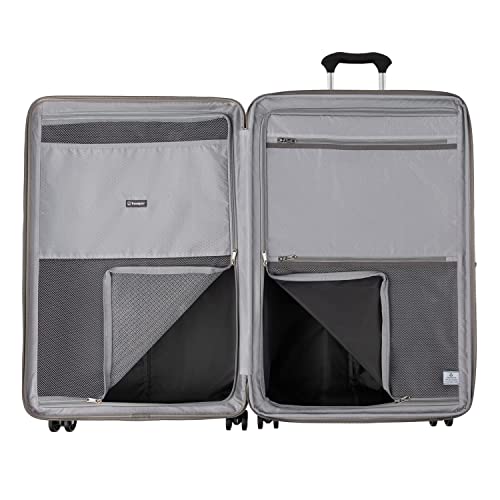 Travelpro Maxlite Air Hardside Expandable Carry on Luggage, 8 Spinner Wheels, Lightweight Hard Shell Polycarbonate Suitcase, Shadow Grey