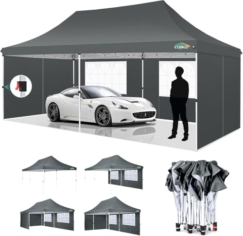 10x10 Pop Up Canopy Tent with 4 Sidewalls and Mesh Windows 2.0