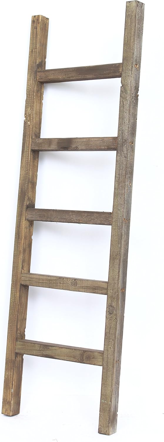BarnwoodUSA Rustic Farmhouse Decorative Ladder