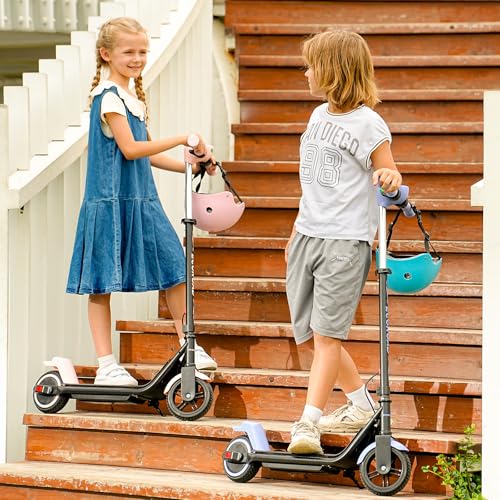 EK6 Kids Electric Scooter for 6-10, 3/6/10mph Speeds for Ultimate Comfort, Adjustable Height Electric Scooter, 150W & Dual Brake Safety