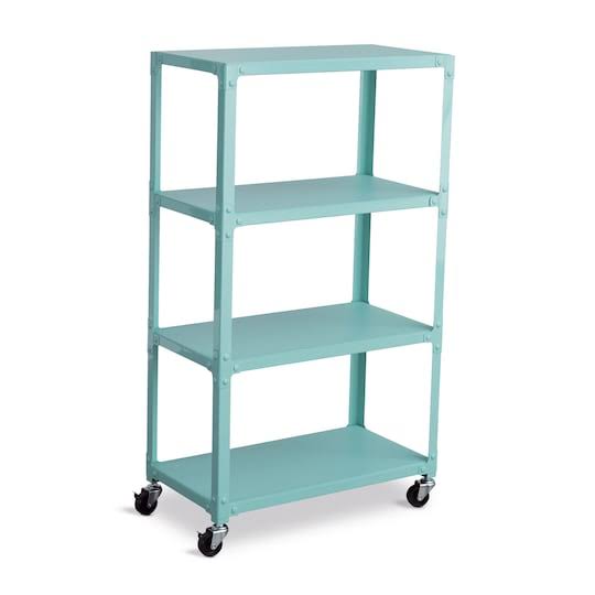 Heights 4 Tier Rolling Cart by Simply Tidy in Mint | 22" x 12.2" x 39.05" | Michaels 10623989