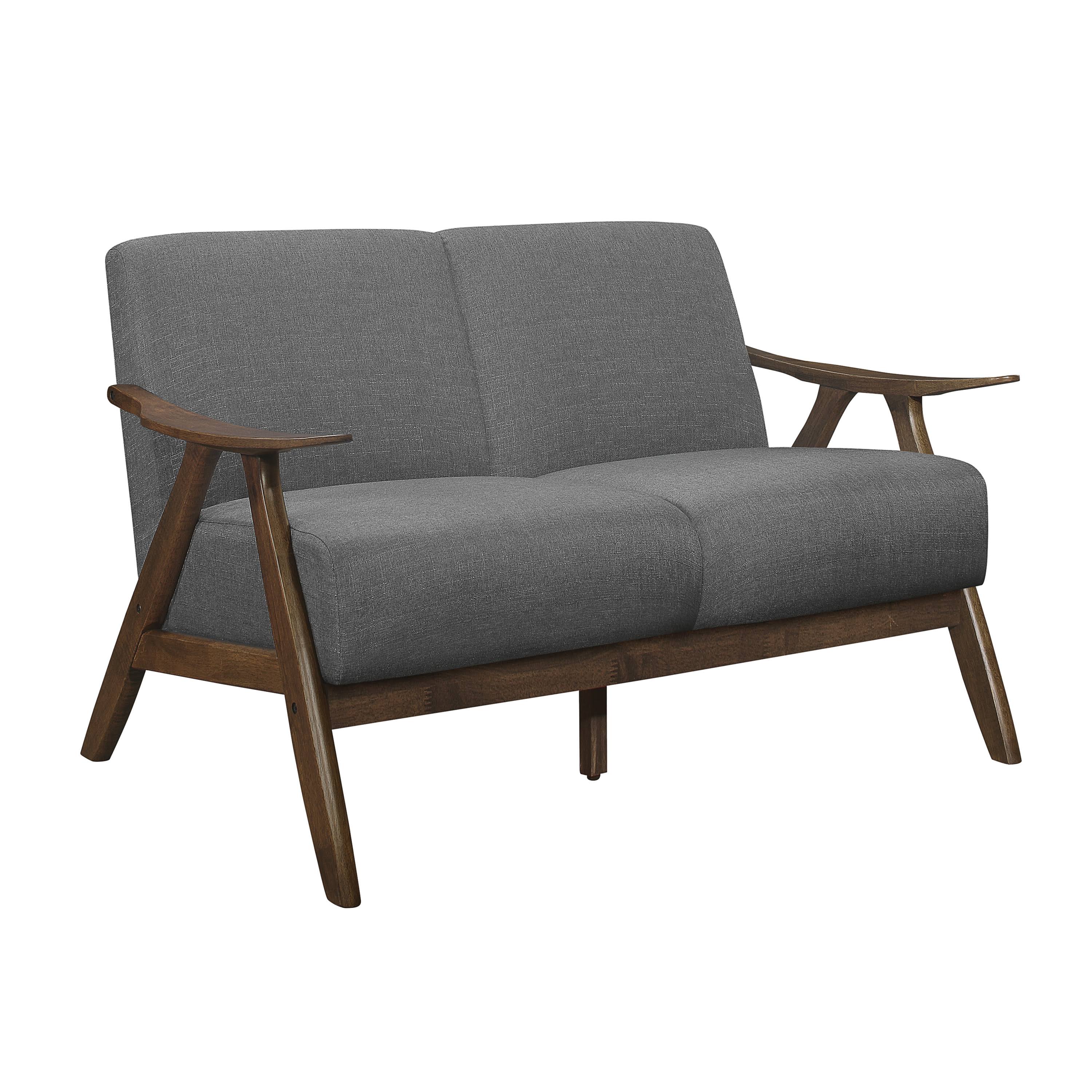 Homelegance Damala Gray Loveseat-1138GY-2
