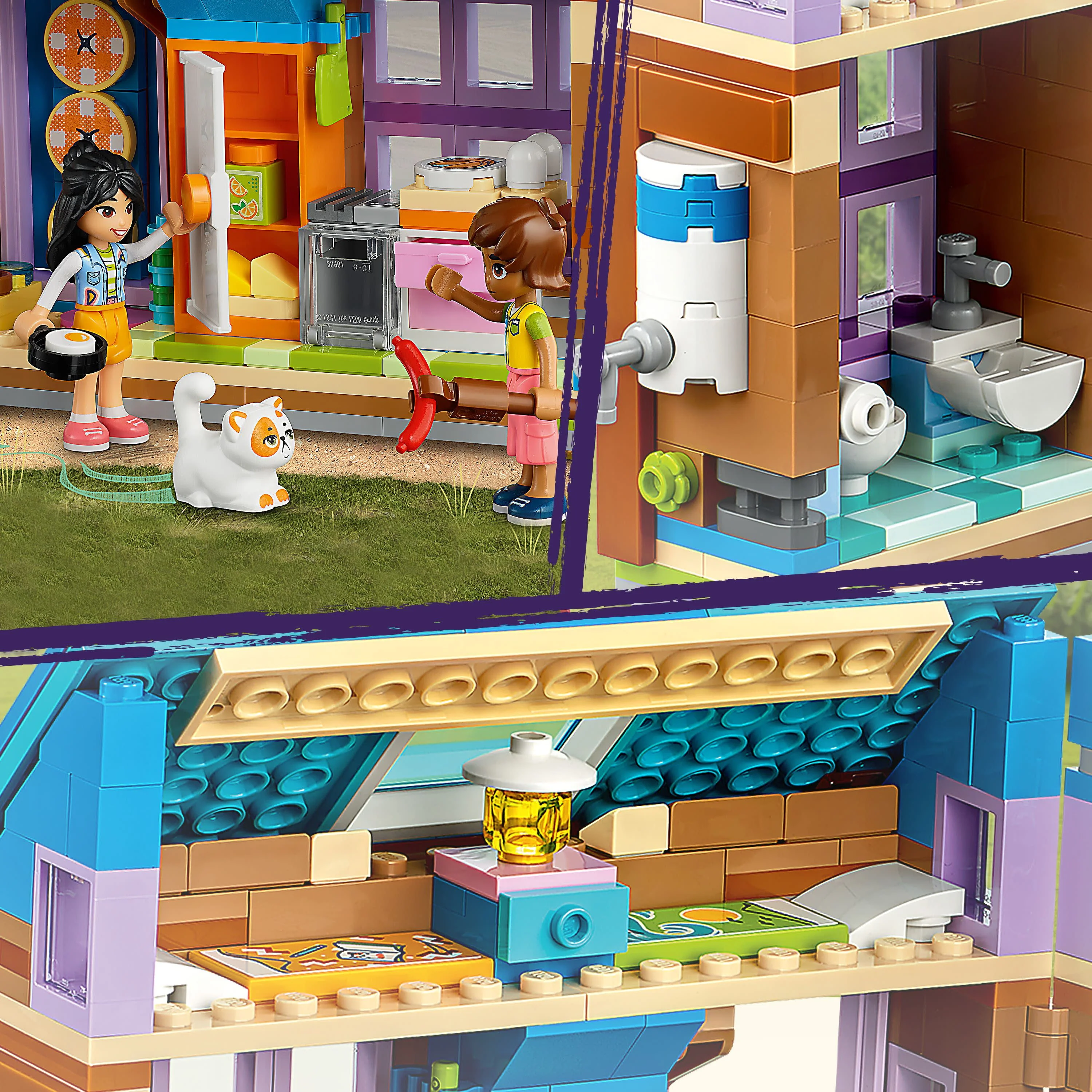 LEGO Friends Mobile Tiny House 41735, Forest Camping Dollhouse Pretend Play Set with Toy Car, Includes Leo & Liann Friendship Mini-Dolls