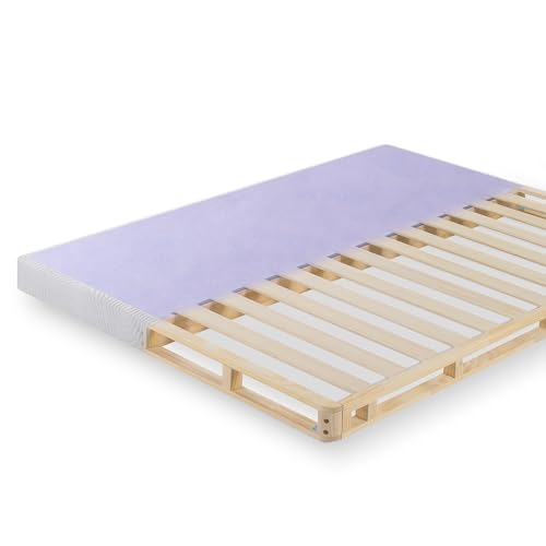 ZINUS Edgar 4 Inch Wood Box Spring, Mattress Foundation, Sturdy Wood Structure, Low Profile, Easy Assembly, King