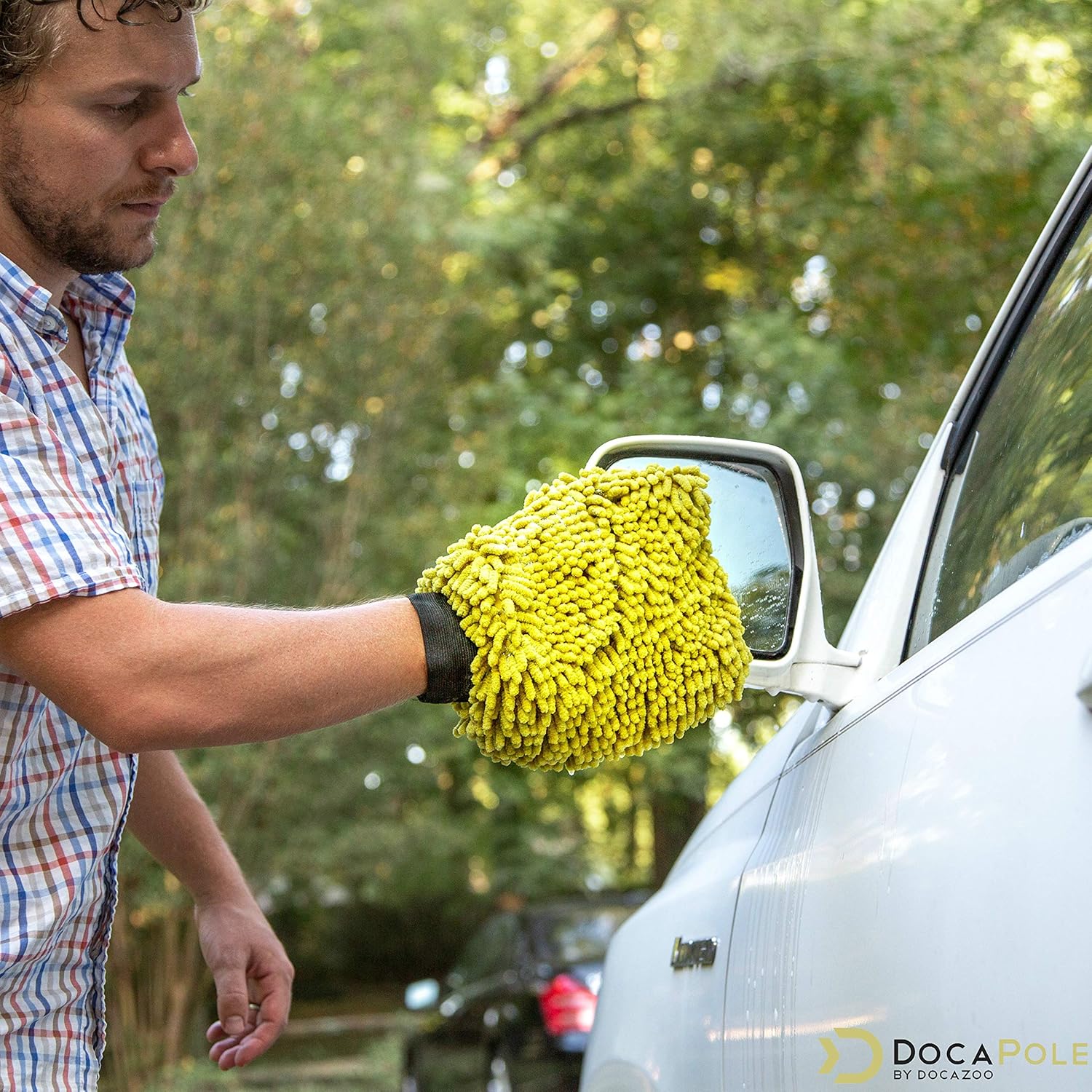 DocaPole 5-12 Foot Car Cleaning Kit | Car Wash Kit with Soft Car Wash Brush, Car Squeegee, Car Wash Mitt (2X)