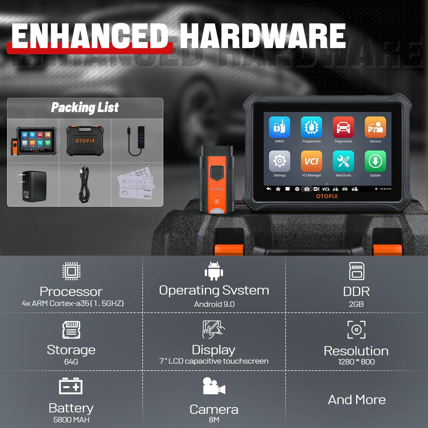OTOFIX D1 Diagnostic Scanner with Bi-Directional Control, 2022 Newest Car Scan Tool Upgraded of Autel MP808 DS808 MS906, OE All Systems Diagnostics