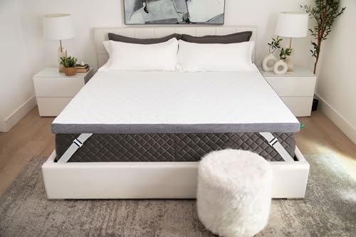 Sleepyhead Twin XL 2 Inch Gel Memory Foam Mattress Topper for College Dorm – Thick