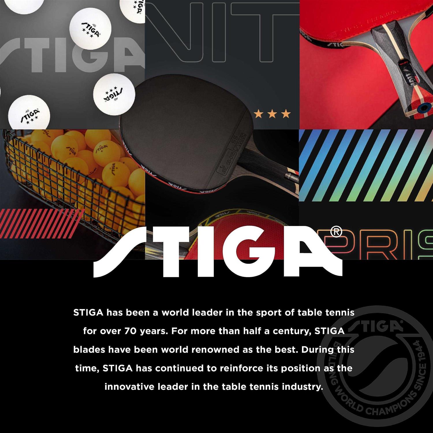 Stiga Pro Carbon Performance-Level Table Tennis Racket with Carbon Technology for Tournament Play - Sports Supplies Online Store