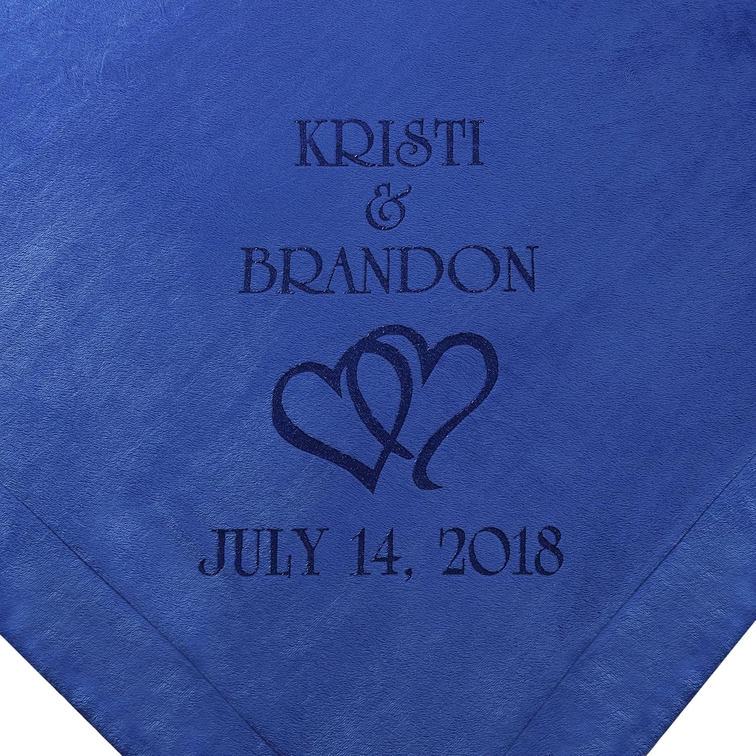 Custom Catch Personalized Unique Wedding Couple Gifts - Anniversary, Engagement Gift Blanket (Hearts)