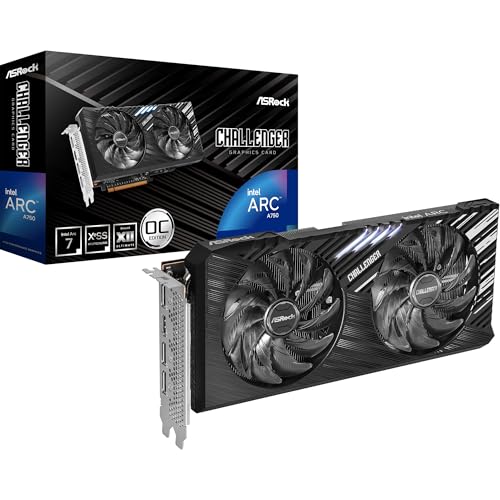 ASRock Intel ARC A380 Challenger ITX 6GB OC GDDR6 96-bit DisplayPort HDMI 0dB Silent Cooling 2250 MHz 7680 x 4320 PCI Express4.0 Graphics Card 500W