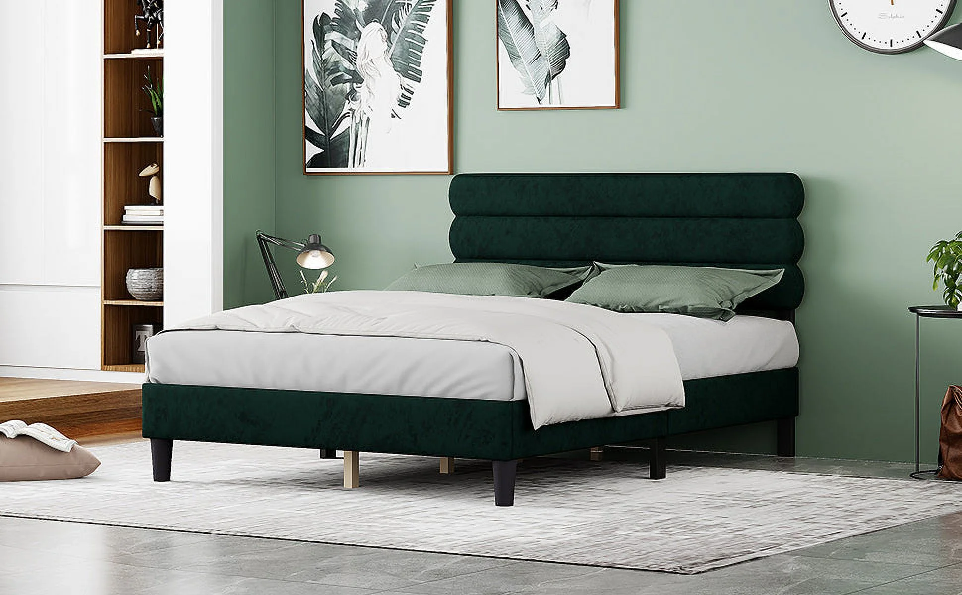 Wee Queen Size Bed Frame  - Green