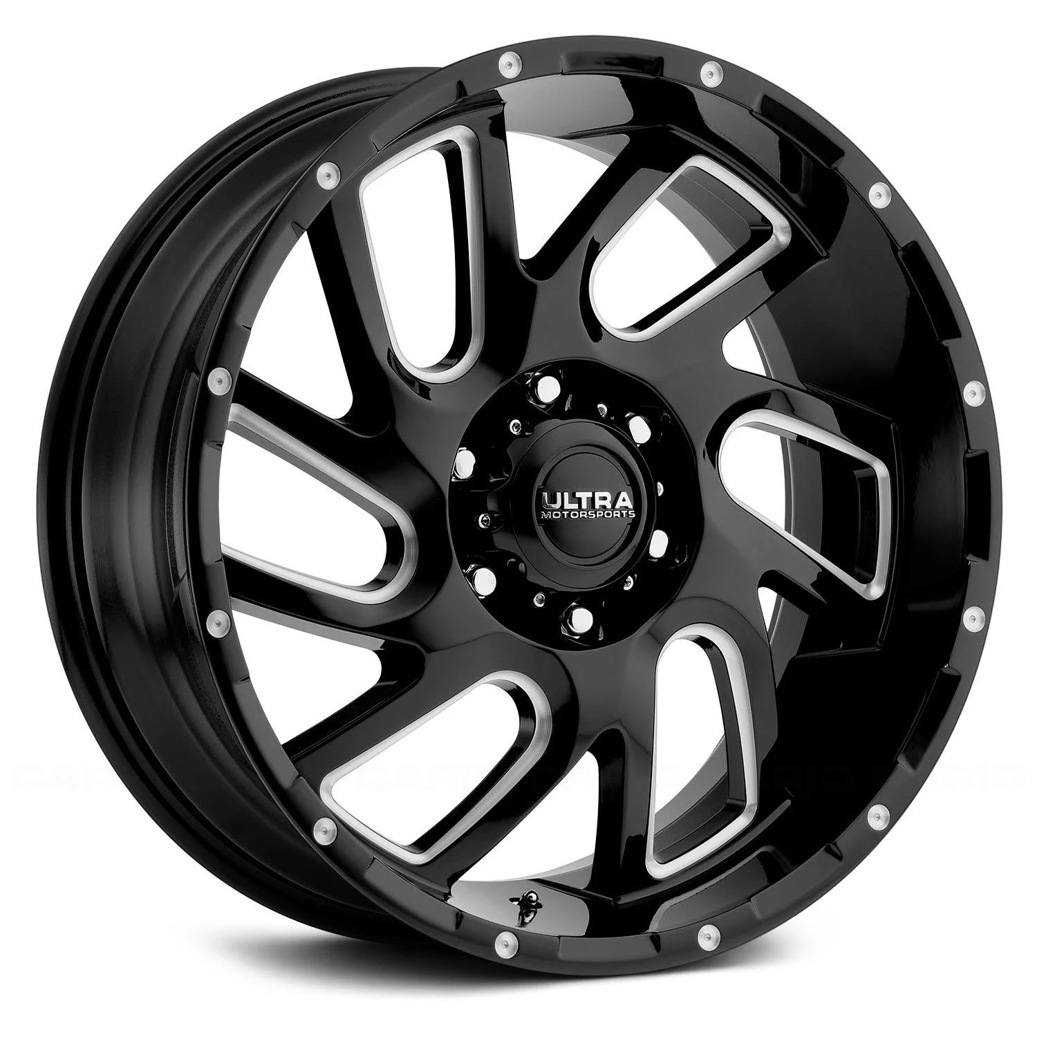 Ultra 221bm Carnage 17x9 6x135 +18mm Black/Milled Wheel Rim