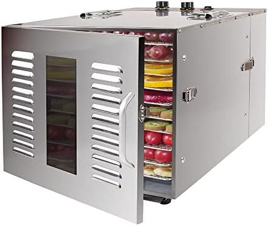 Food Dehydrator,10 Trays Digital Stainless Steel Dehydrator 1000W Meat Dehydrator Jerky Dryer For Food Meat Herbs Fruit Vegetable