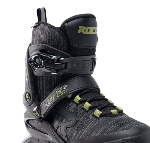 Roces Men's Warp Thread TIF Outdoor Breathable Fitness Comfortable Inline Skates | Memory Buckle, Easy Entry Boots