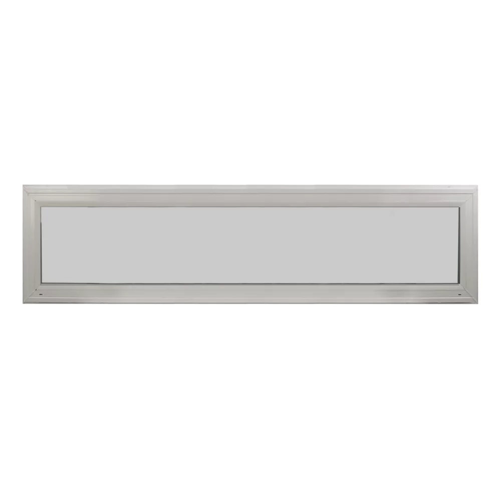 Double Pane Transom Window 72" x 10" Vinyl Window Argon Gass DP66 Non-Opening Low-E Glass
