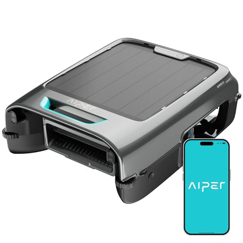 AIPER Surfer S2 Robotic Solar Pool Skimmer with APP Support, 24/7 Cleaning, Dual Charging Modes, Smart Obstacle Avoidance