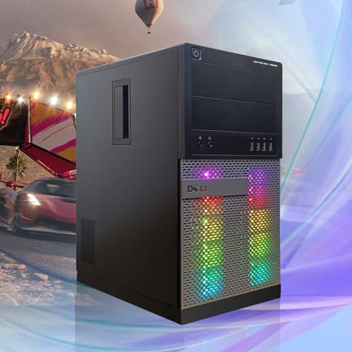 Dell Optiplex 7020 Gaming Desktop PC - Intel Core i7 4th Gen 3.4GHz, NVIDIA GeForce GT 1030 2GB, 16GB RAM, 512GB SSD, HDMI, DVI, VGA, New Keyboard