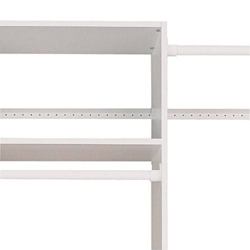 Easy Track Premium Tower Closet Storage Organizer with Shelves u0026 Drawers, White