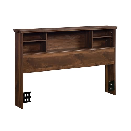 Sauder River Ranch Full/Queen Bookcase Headboard, in Grand Walnut Finish