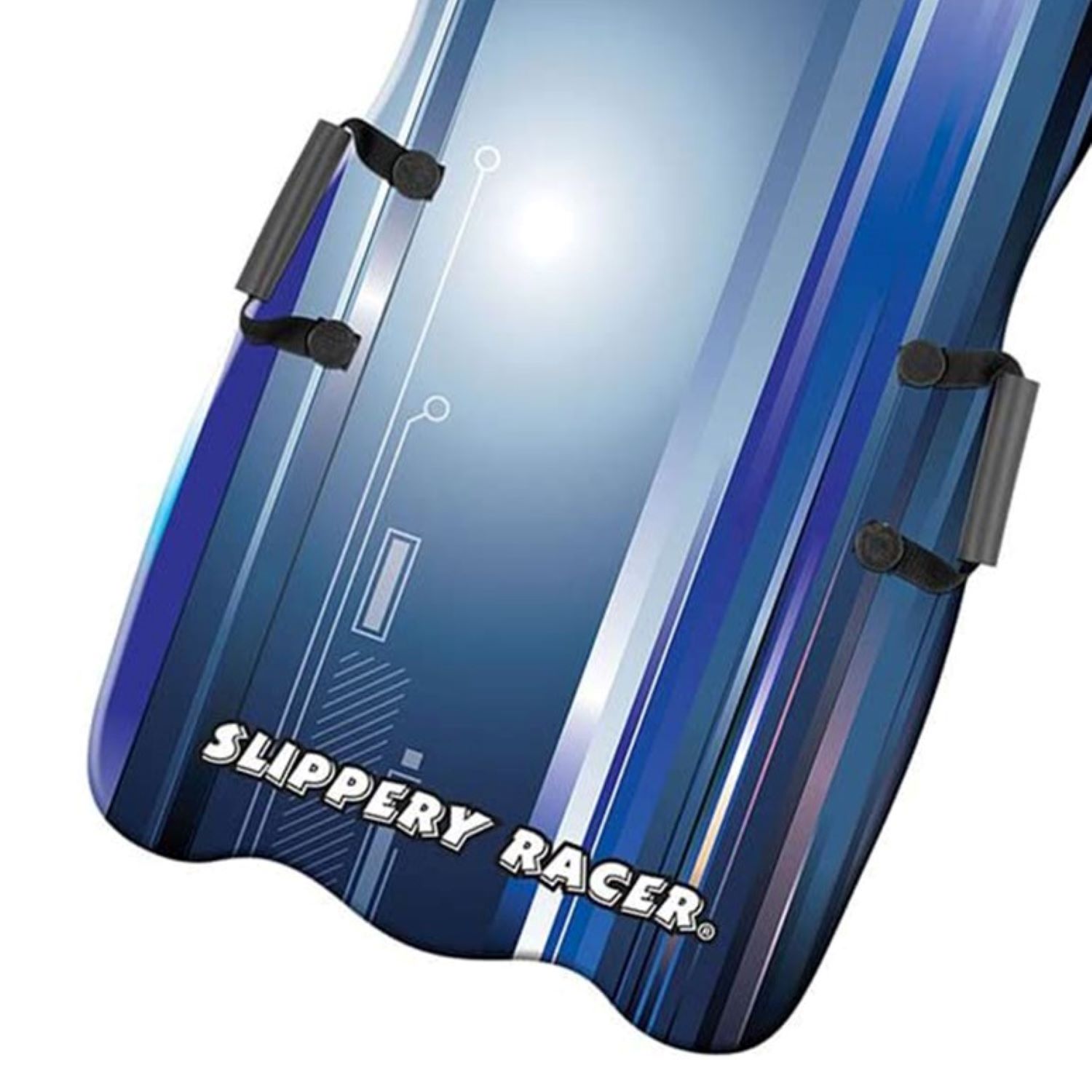 Slippery Racer Downhill Falcon Kids Foam Toboggan Snow Sled, Blue (2 Pack)