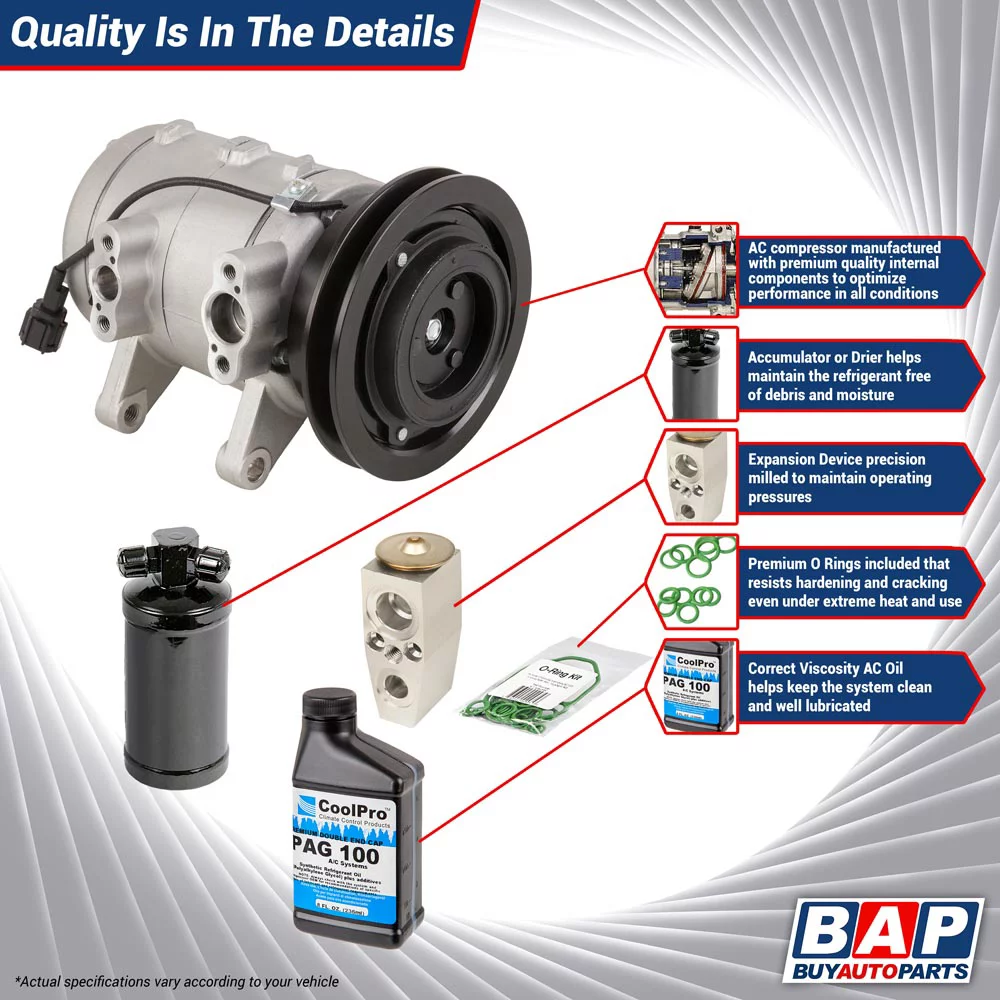 For Mazda Miata MX-5 MX5 2006-2015 NC AC Compressor & A/C Repair Kit - Buyautoparts