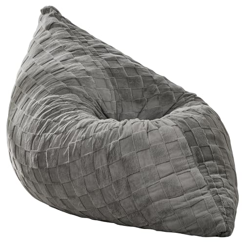 Hobestluk 3 in 1 Bean Bag Chair Giant Bean Bag Chairs Convertible Bean Bag Floor Cushion with Machine Washable Cover