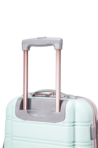 Rockland Melbourne Hardside Expandable Luggage with Spinner Wheels, 2TONENAVY, 2 Piece (20/28)