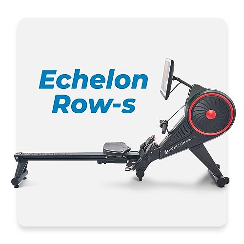 Echelon Row Series – Foldable Rowing Machine for Full-Body, Low-Impact Workouts with 22” Rotating HD Screen, Built-In Soundbar