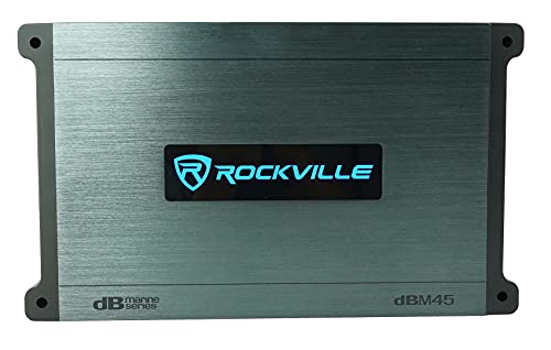 Rockville DBM12 2000W Peak / 500w RMS 2 Ohm Marine/Boat Mono Amplifier Amp W/Covers+Bass Remote