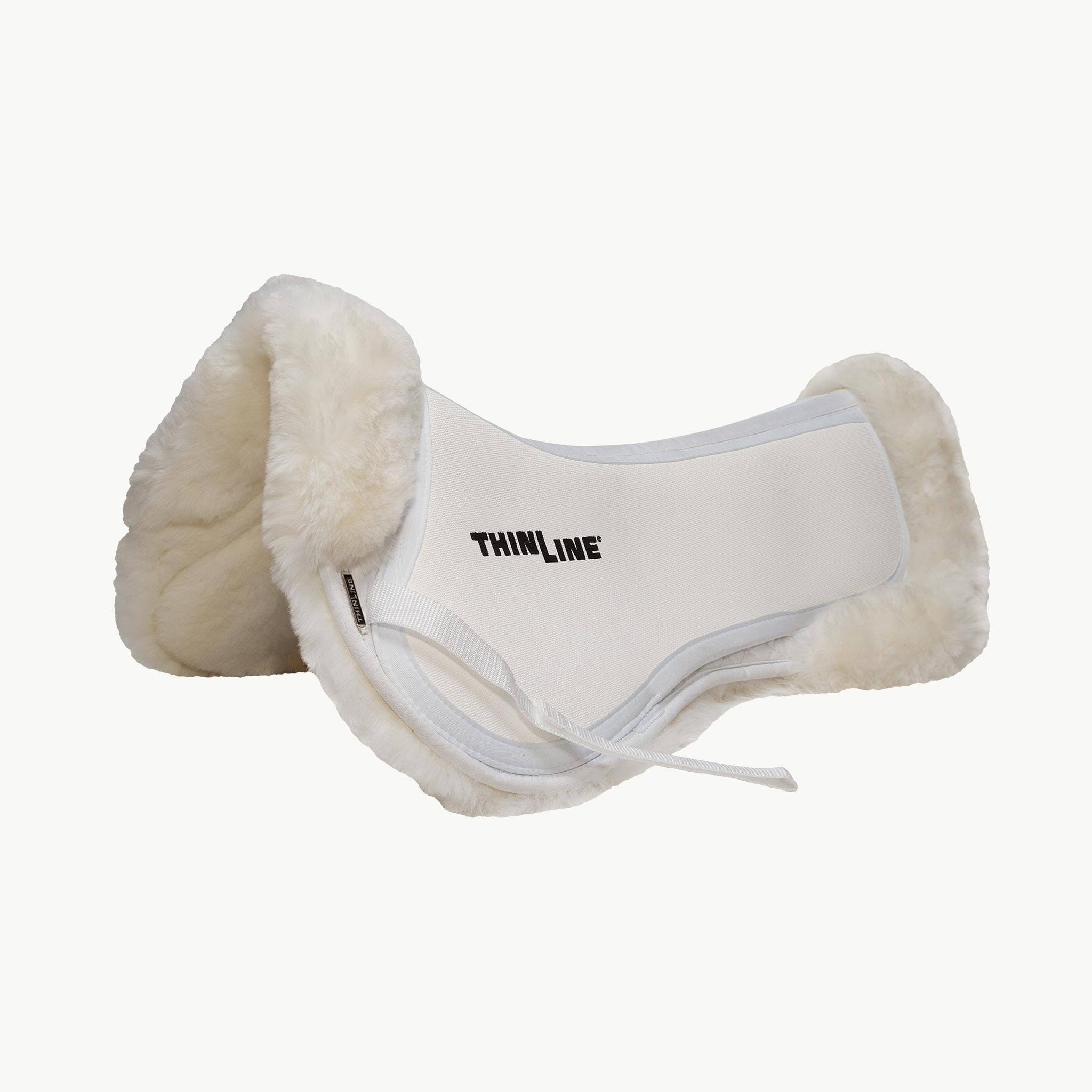 Thinline Full Sheepskin Trifecta Correction Half Saddle Pad in Black, Large