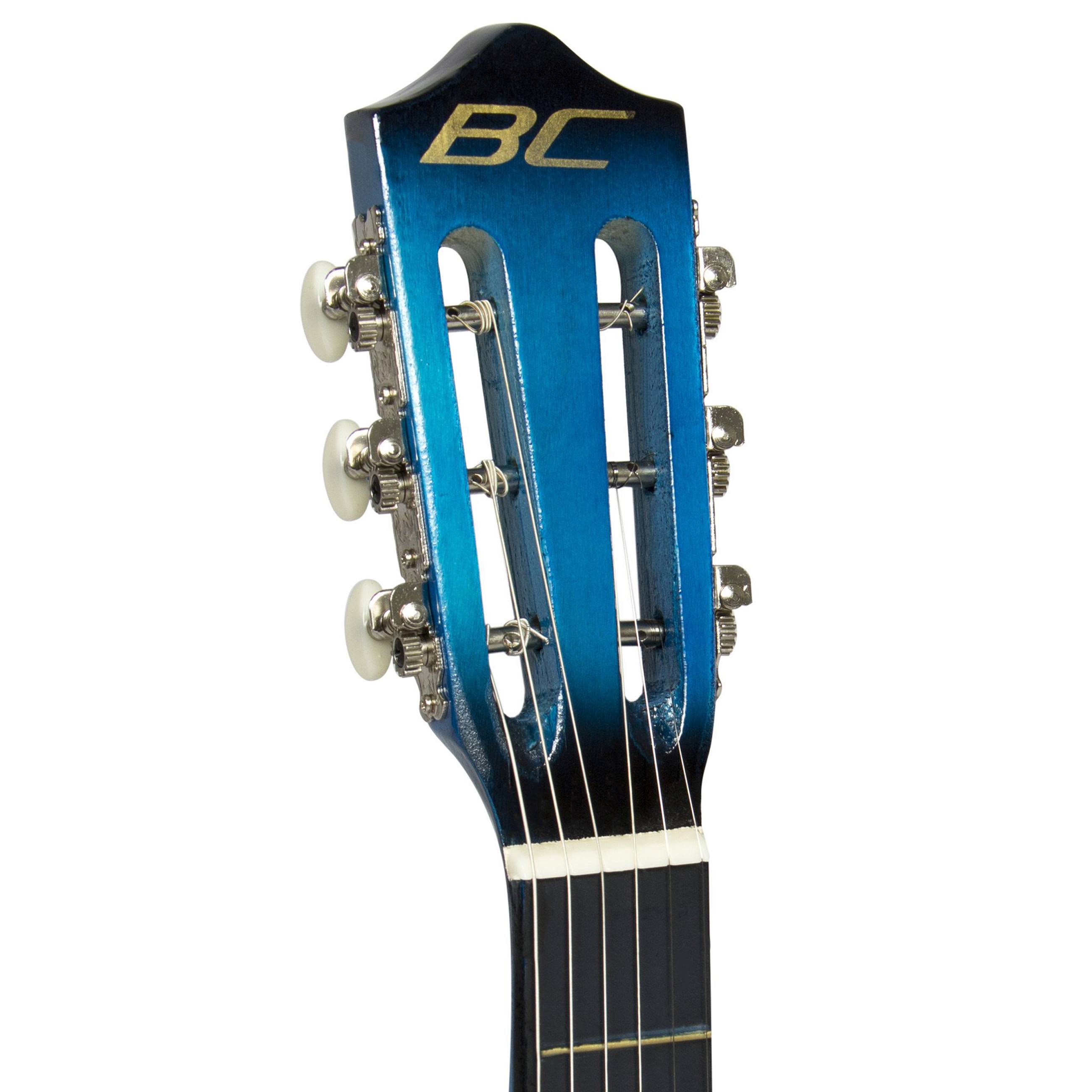 Electric Acoustic Guitar Cutaway Design with Case Strap Tuner Blue