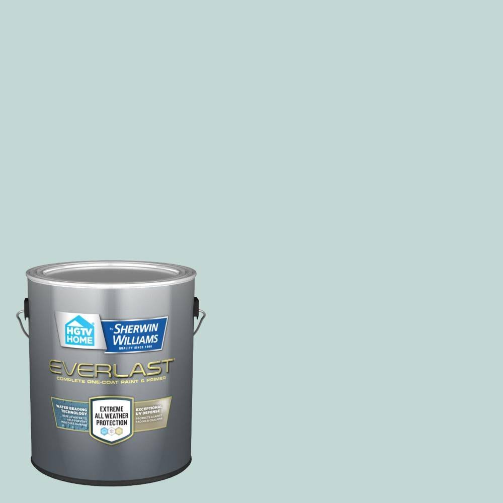 HGTV Home by Sherwin-Williams Everlast Flat Tidewater Hgsw2317 Exterior Paint (1-Gallon) | HGSW2317-833027