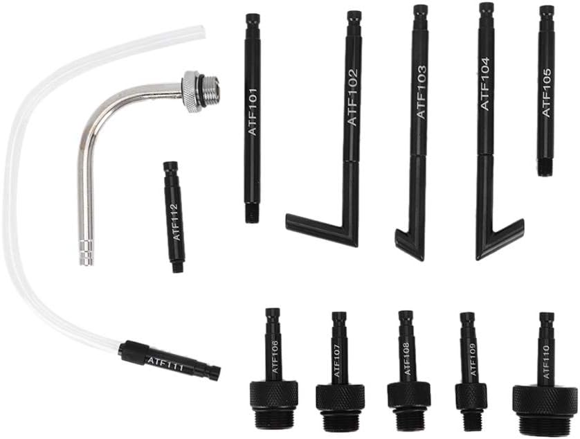 KIMISS 13Pcs/Set Oil Fill Adapter Transmission Fluid Oil Refilling Refill Connector Tool Kit + transmission fluid iol filler adapter for Audi trans